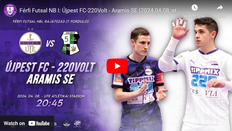 Újpest FC-220Volt – Aramis SE (2024.04.08, stream)