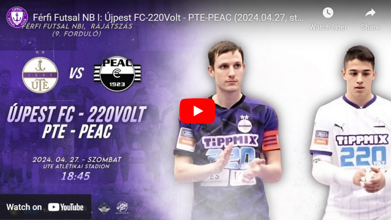 Újpest FC-220Volt – PTE-PEAC (2024.04.27, stream)
