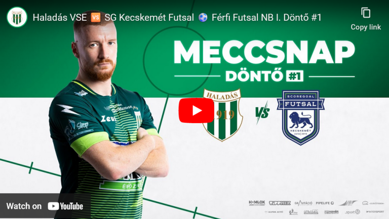 Haladás VSE-SG Kecskemét Bajnoki döntő, 1. mérkőzés