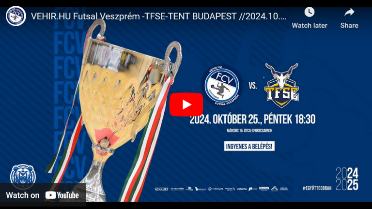 VEHIR.HU Futsal Veszprém -TFSE-TENT BUDAPEST
