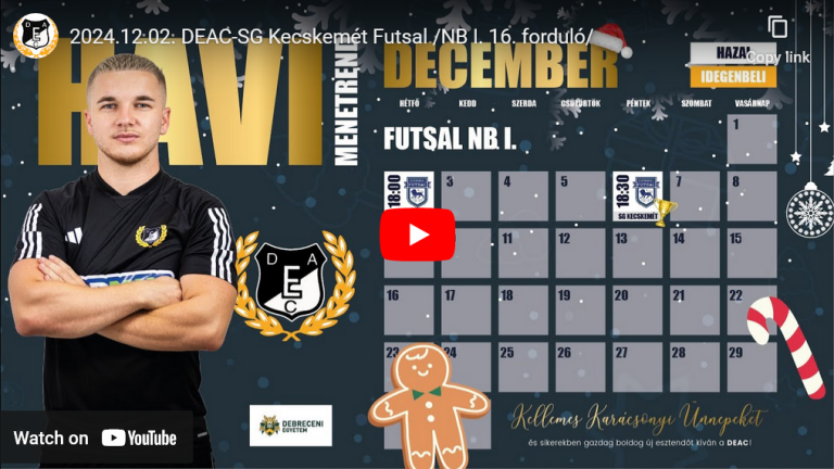 DEAC-SG Kecskemét Futsal /NB I. 16. forduló/