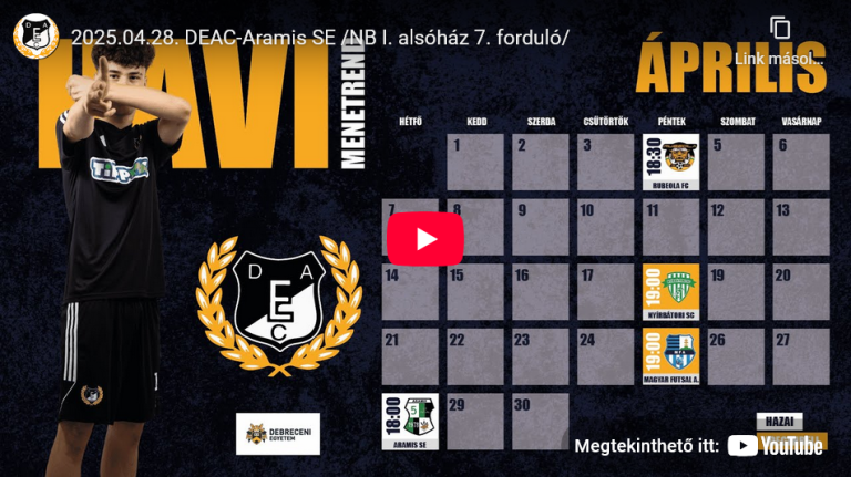 DEAC-Aramis SE /NB I. alsóház 7. forduló/