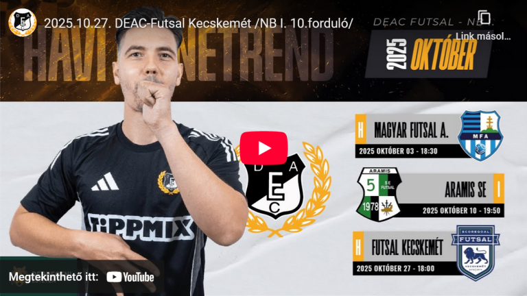 DEAC-Futsal Kecskemét /NB I. 10.forduló/