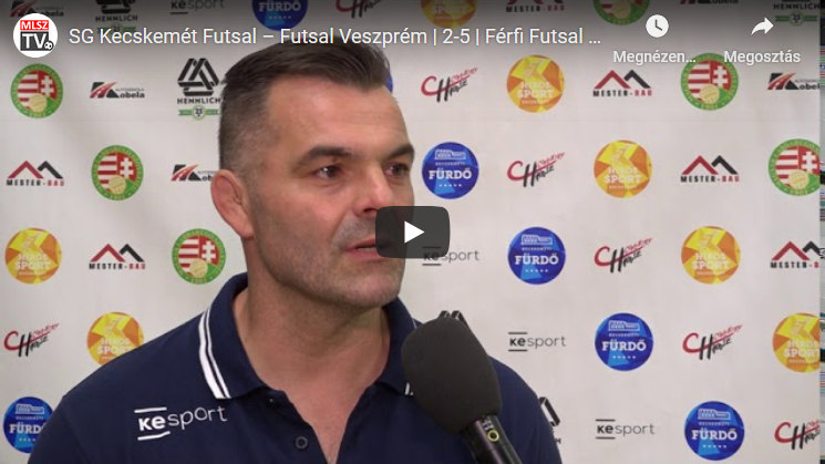 SG Kecskemét Futsal – Futsal Veszprém | 2-5 | Férfi Futsal NBI. | 1. forduló |