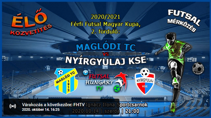 Maglódi TC – Nyírgyulaj KSE (2020.10.14, stream)