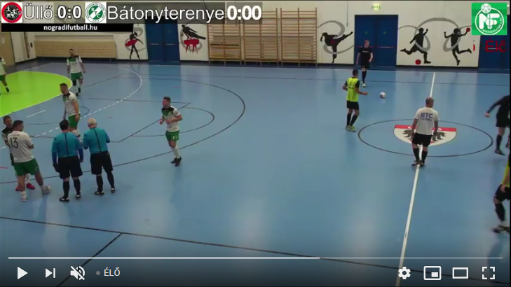Üllői DSE – Bátonyterenyei TC ÉLŐ