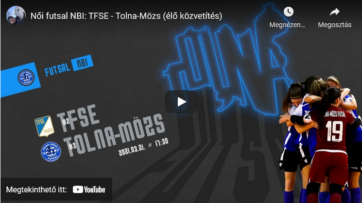 TFSE – Tolna-Mözs (élő közvetítés)