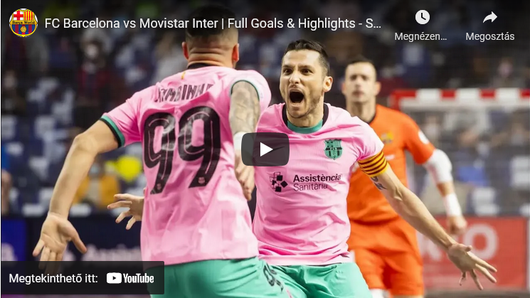 FC Barcelona vs Movistar Inter | Full Goals & Highlights