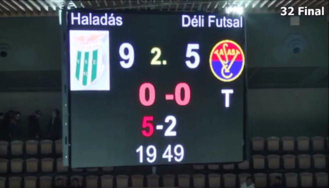 Swietelsky-Haladás VSE – Déli Futsal 9:5