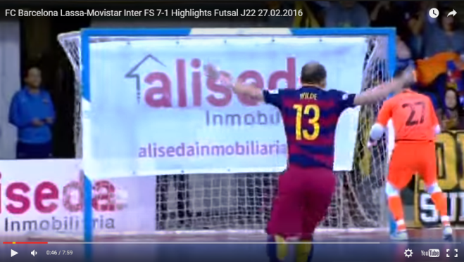 FC Barcelona Lassa-Movistar Inter FS 7-1